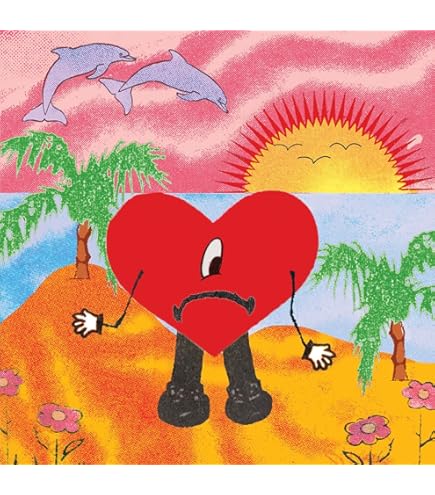 Amazon.com: BUY ART FOR LESS Officially Licensed Bad Bunny Heart