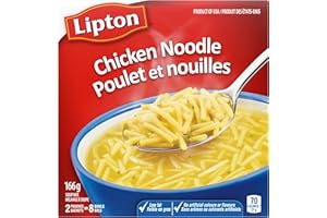 Lipton Dry Soup Mix for Quick Delicious Classic Noodle Soup Chicken Noodle Low Fat and No Artificial Flavours 166 g Pack of 2