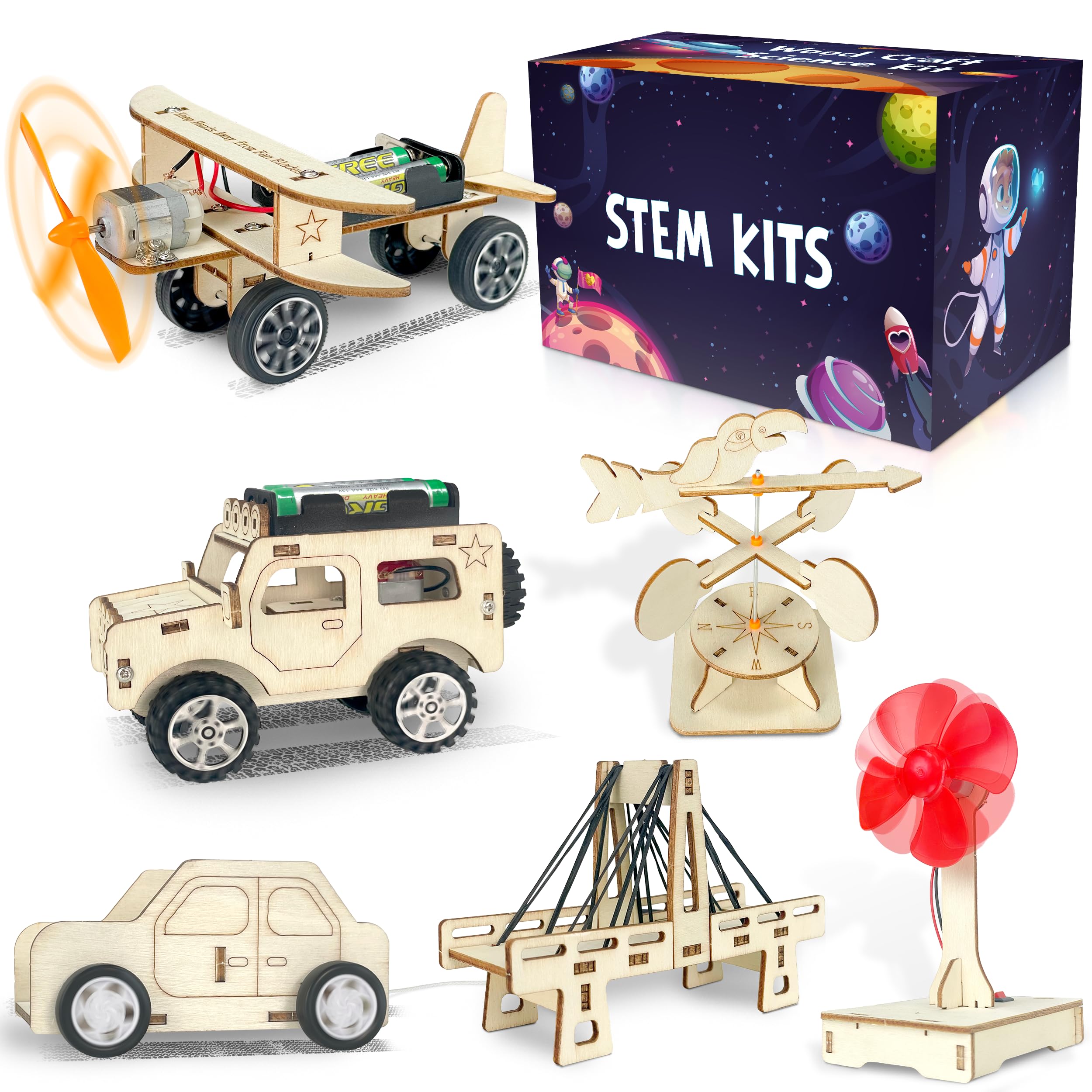 Photo 1 of LINAYE 24 Packs STEM Kits for Kids, 6 in 1 Treasure Box Toy Stem Projects Crafts for Kids Age 8-12 Valentines Gifts for Classroom School Science Party Favors for Boys Girls Ages 8 9 10 11 12 Years Old