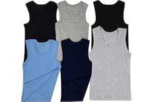 ToBeInStyle Boy's Pack of 4 Tank Tops