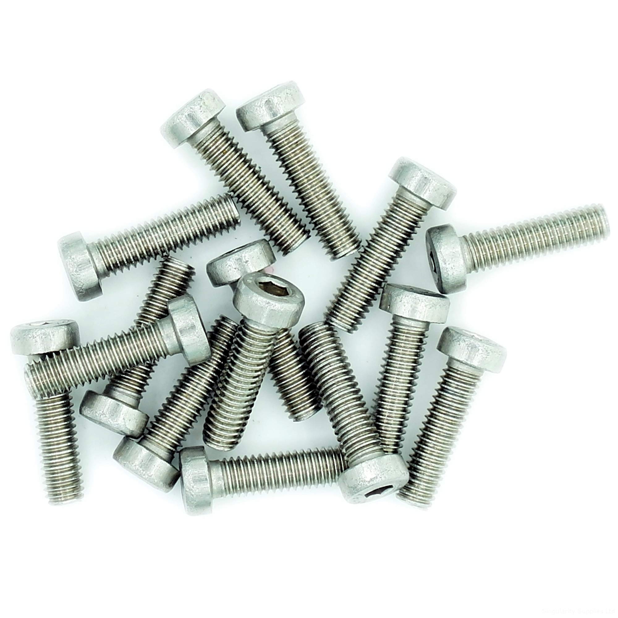 M3 (3mm x 40mm) Hex Socket Cap Screw (Bolt) (Low Head) - Stainless Steel (A2) (Pack of 20)