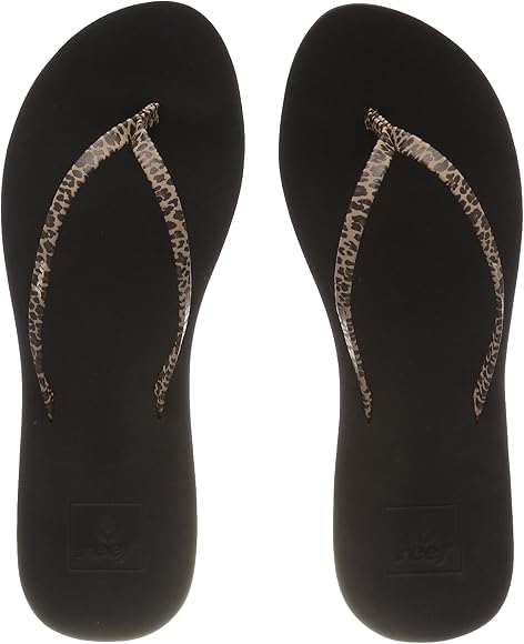 reef animal print flip flops