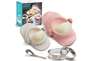 MUMSUNG Empanadas Press Maker, Dumpling Maker Mold Set With Dough Cutter, Dumpling Mold Set (L/4"+M/3")