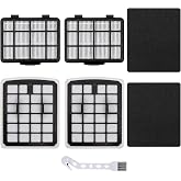 Attemart Replacment Filter Compatible with Eureka NEN186BL NEN180 Bagless | Canister Vacuum Cleaner Replacement Parts, 2 Filters &amp; 2 Dust Cup Filters Element, 4 Pack