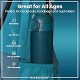 Ion8 Water Bottle 500 ml Leak Proof BPA Free Hygienic Flip Cover Teal view 2