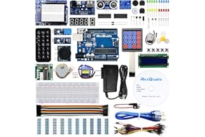 REXQualis Super Starter Kit based on Arduino UNO R3 with Tutorial and Controller Board Compatible with Arduino IDE