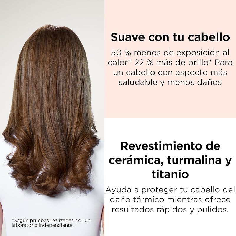 One‑Step™ Titanium 5‑in‑1 Multi Air Styler Pink Titanium Edition (bolsa incluida, 5 accesorios intercambiables: difusor, rizador, cepillo redondo, paleta y oval volumizador cerámica titanio)