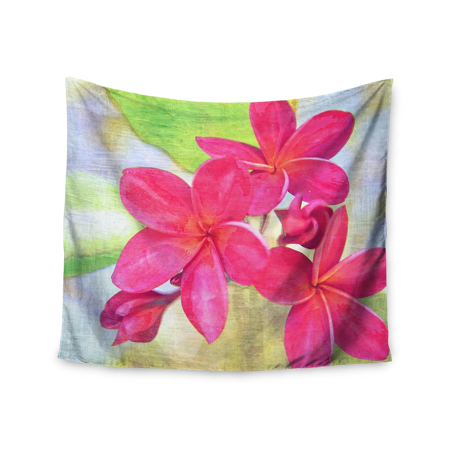 Kess InHouse Sylvia Cook Plumeria Flower Petals Wall