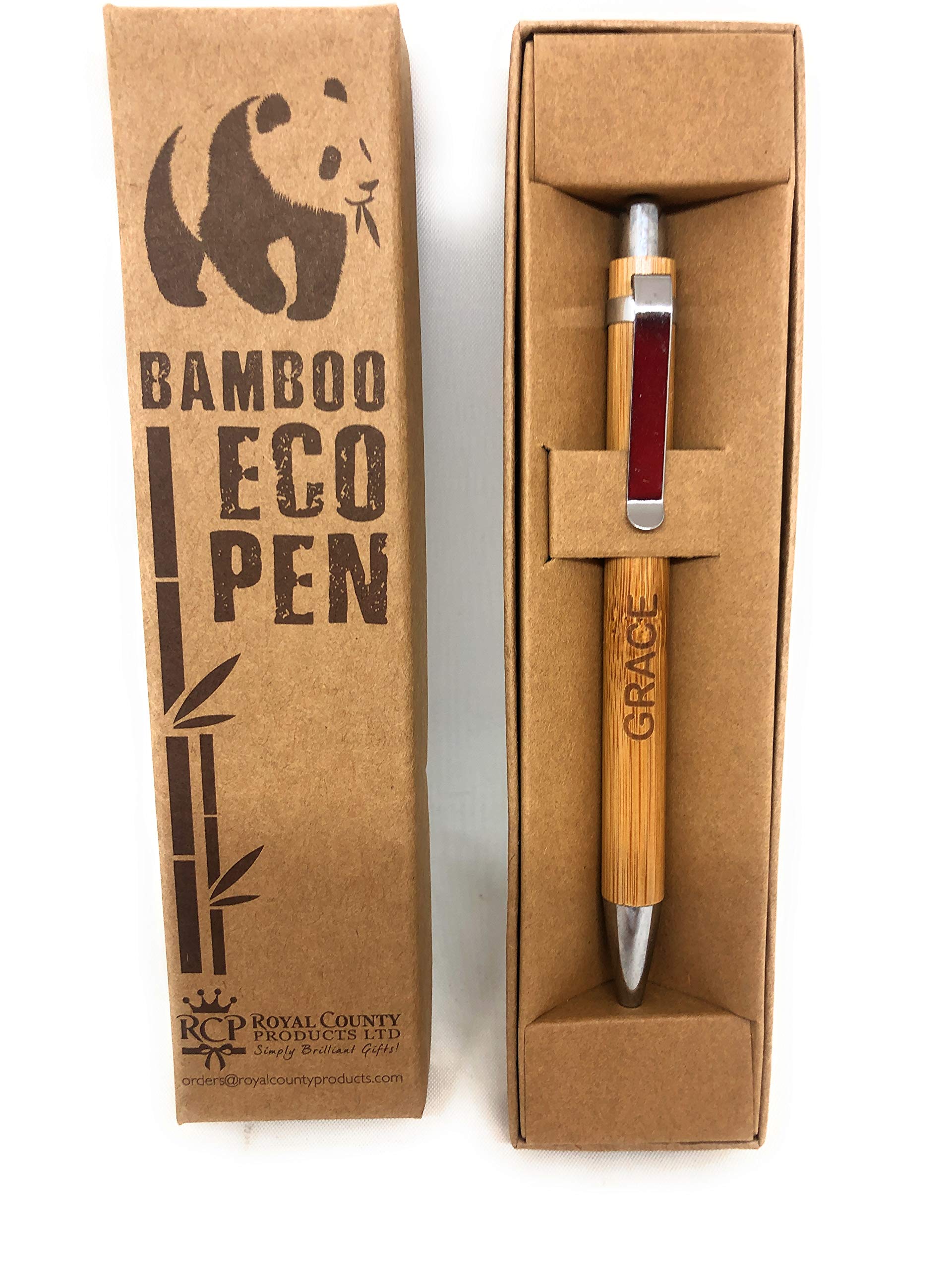 Personalised Bamboo Pens - Eco Friendly - Grace