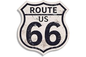 Bnesi Vintage Route 66 Wall Decor Vintage Decor for Men’s Room Western Room Decor Man Cave Decor Country Decor Ideal for Aest