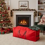 Vinsani 7ft/9ft Christmas Tree Storage Bag Waterproof Dustproof 124x30x50cm Red view 7