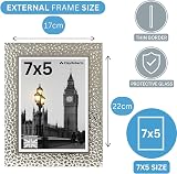Clay Roberts 7x5 Picture Frame Silver Freestanding Wall Mountable 13x18 cm view 7