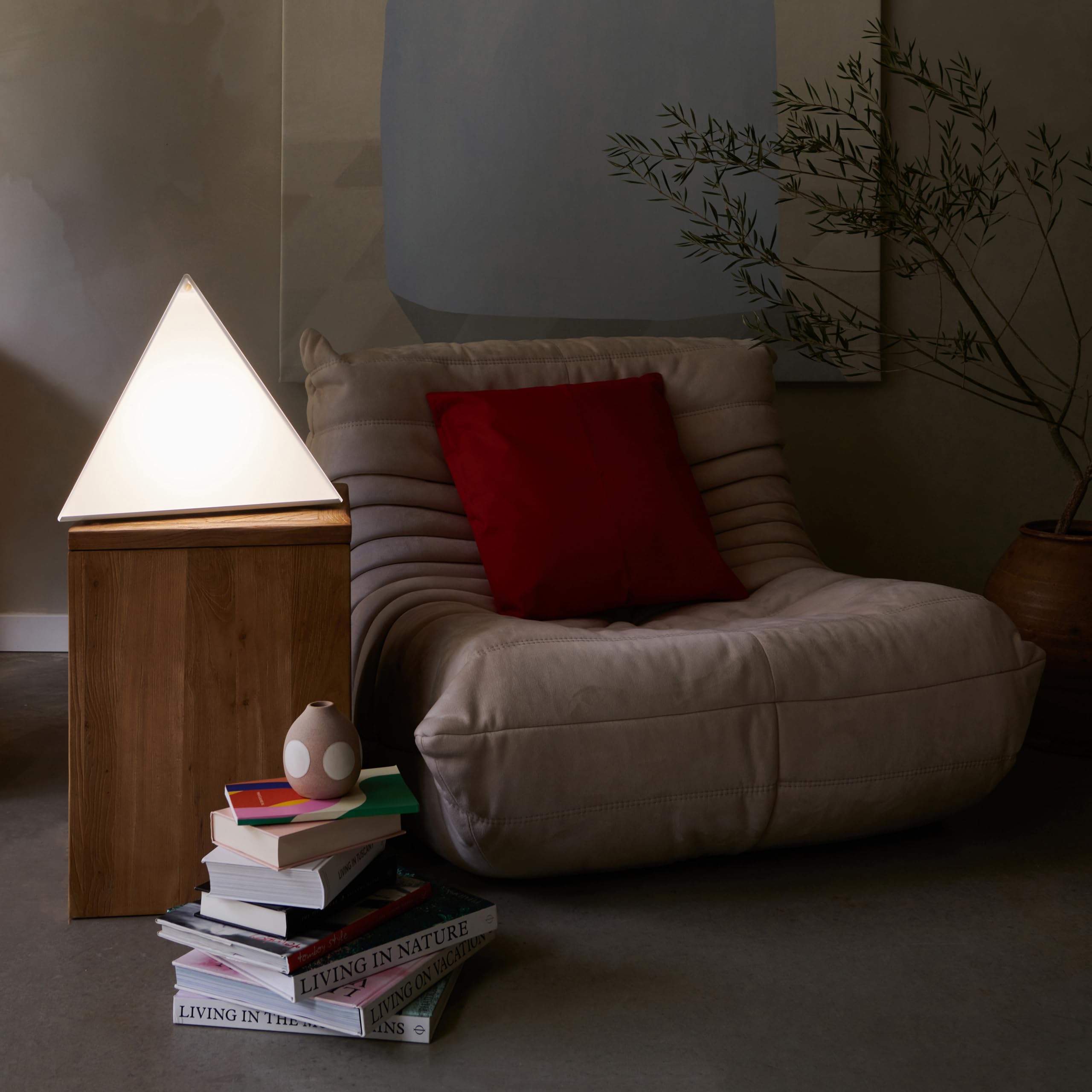 Northern Light Technologies Luxor - 10000 Lux Light Therapy Lamp - Full Spectrum Pyramid LED Lightbox Therapy Light for Natural Mood and Energy Enhancement, Sunlight Desk Lamp, White