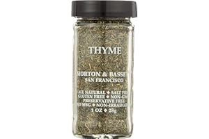 Morton & Bassett Thyme, 1 oz – Non-GMO, Salt-Free, Fragrant Herb for Roasts, Soups & Mediterranean Dishes