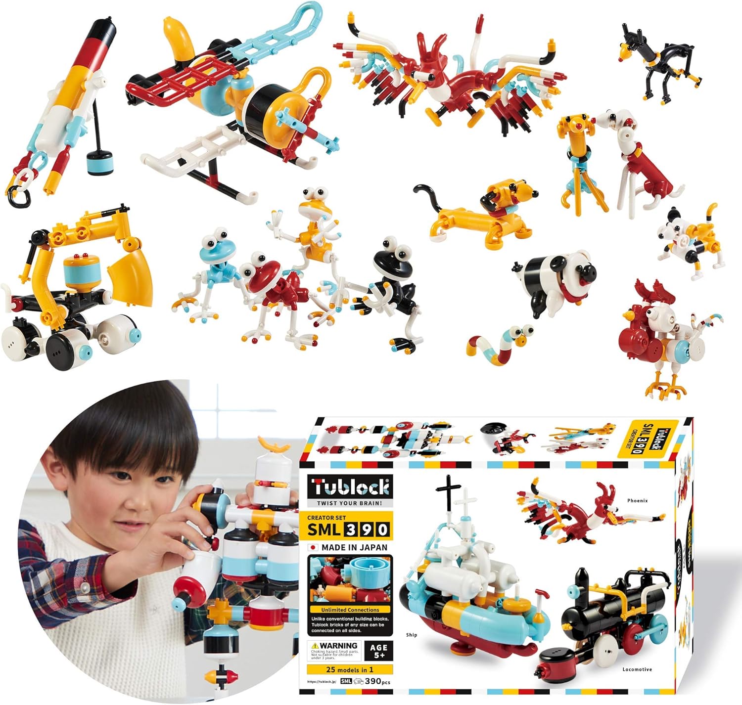 Tublock Creative Building Brick Creator Set for Children ML 130 Made in