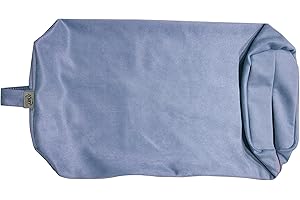 NGT NEW GUIDE STEPS NGT Yoga Bolster Pillow Cover Comfortable Meditation Pillow Replace Case, Fit for Size About 26 inch Length 10 inch Width 6 inch Height Bolster Pillow with Handle (Soft Blue)