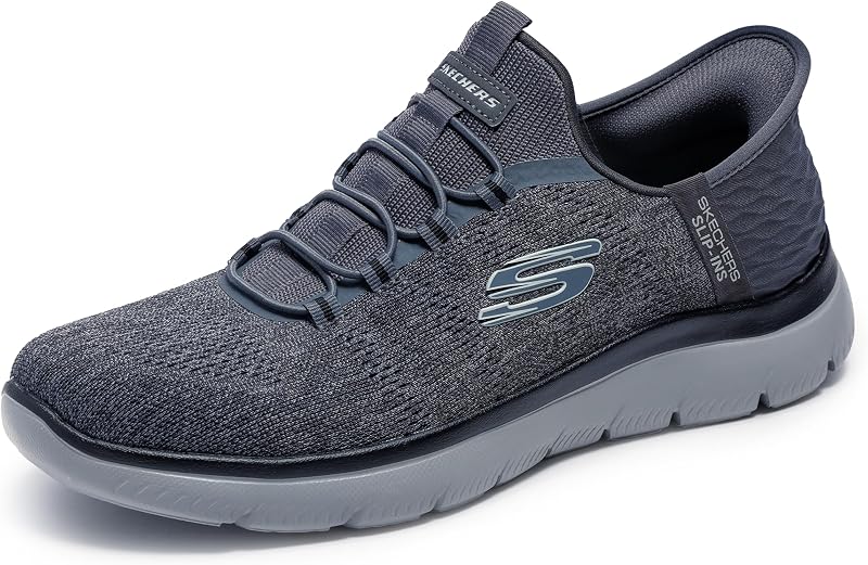 Uomo Summits Key Pace Slip-In ALLENATRICE, Charcoal Mesh/Black Trim, 43 EU