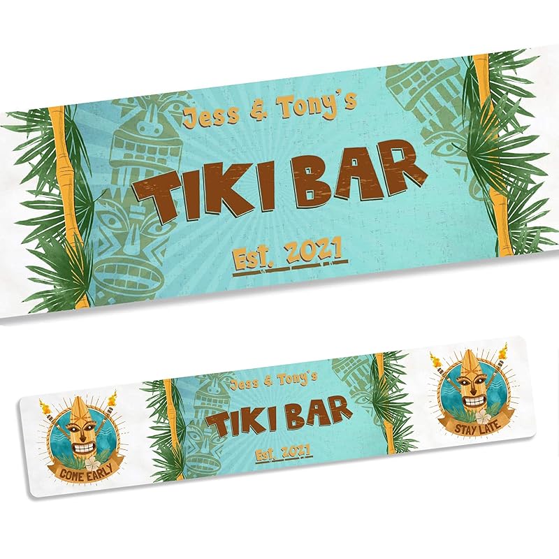 Tiki Bar Ai Art à L'origine Tropicale | PSD Premium