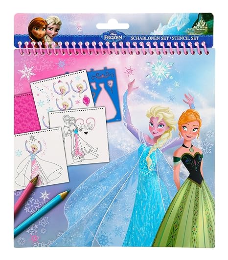 Undercover FRQA1210 - Schablonen Set Disney Frozen, 32-teilig