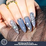 LEOBRO Silver Chunky Glitter 160G Resin Cosmetic Flakes Sequins view 7