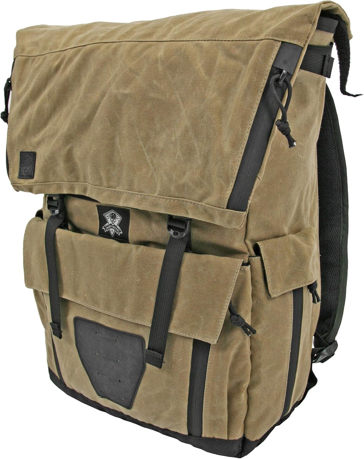 tan canvas backpack