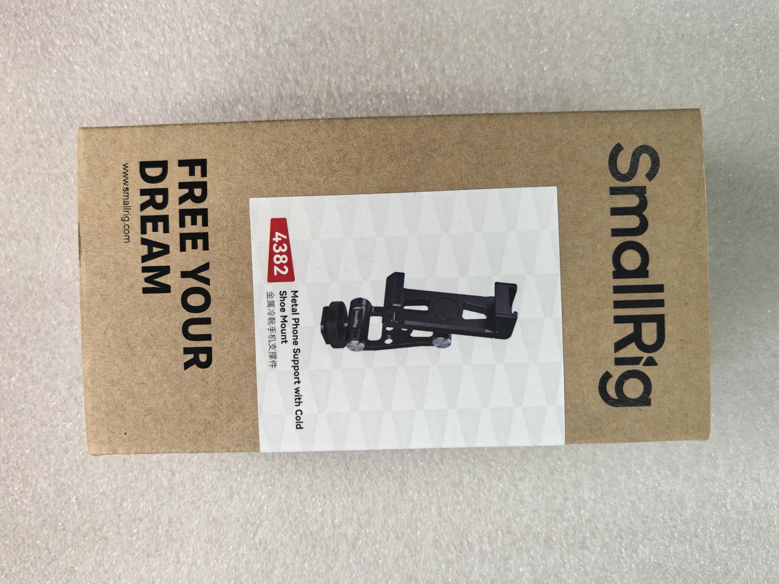 SMALLRIG Universal Metal Phone Support with Cold Shoe Mount, Smartphone Holder Adapter Support Free Adjustment Joints, Phone Tripod Mount for iPhone 17 16 15 14, for Samsung Galaxy etc. - 4382
