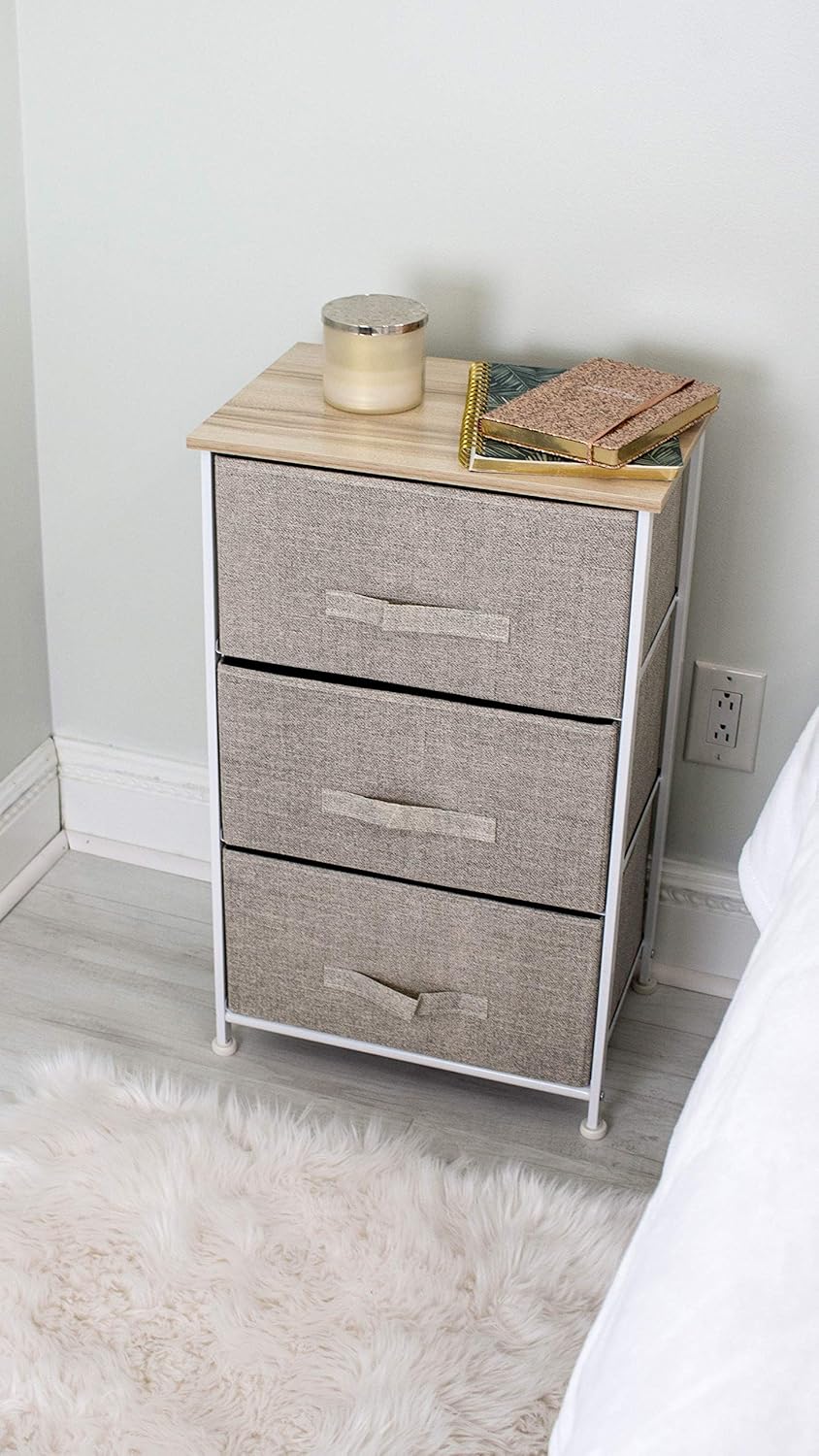Size 17 7 X 11 8 X 28 7 3 Drawer Storage Cube Nightstand Dresser