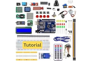 UNO R3 Starter Kit – 40PCS Electric Circuit & STEM Electronics Learning Kit, UNO R3 Compatible Board with Breadboard, Sensors