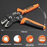 Preciva Crimping Pliers for Dupont Circlip 0.08-1.5mm² AWG28-16 Ratchet view 3