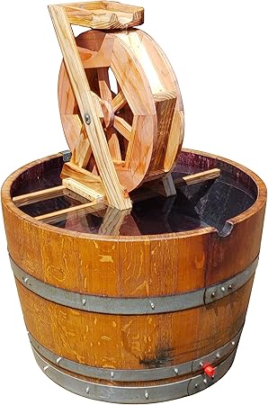 Amazon Com Central Coast Creations Wine Barrel Water Wheel