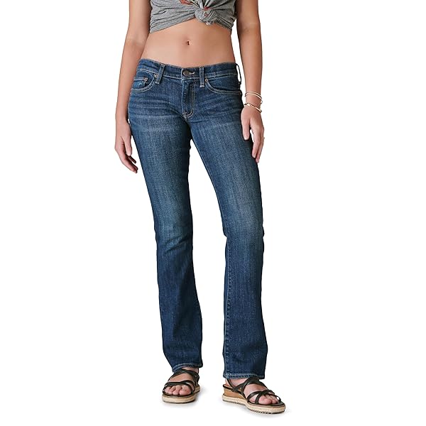 LUCKY BRAND WOMEN’S MID RISE SWEET BOOTCUT JEAN,...