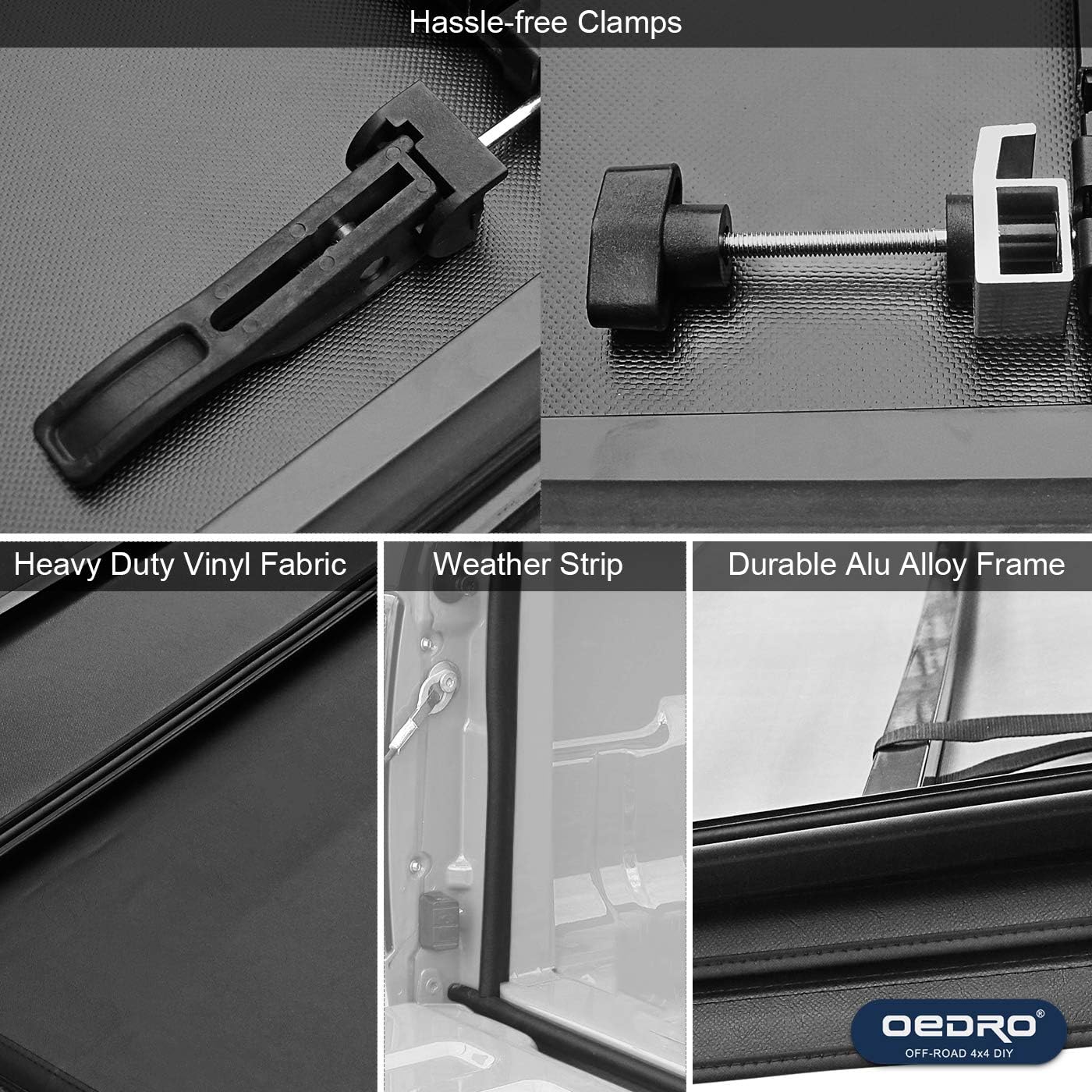 Styleside Oedro Upgraded Soft Tri Fold Truck Bed Tonneau Cover On Top Compatible For 2009 2014 Ford F150 F 150 With 5 5ft Bed Tonneau Covers