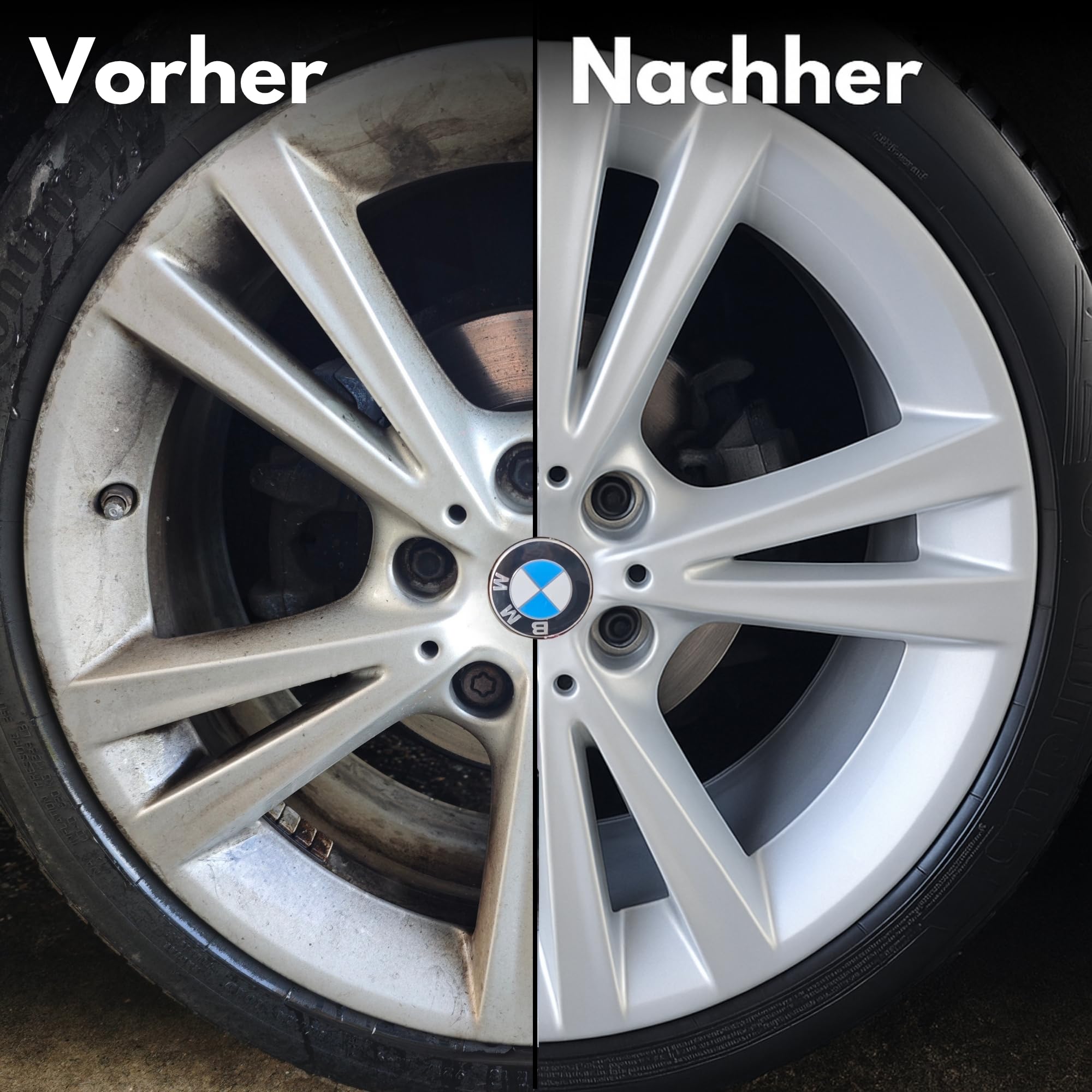 Ivality® Premium Felgenreiniger Set - Mit Wirkindikator & schonend - Felgen Reiniger Auto, Rim Cleaner, Alufelgen Reiniger, Wheel Cleaner, Alu Felgen Reinigung, Detailing Pinsel + 2 Mikrofasertücher 7