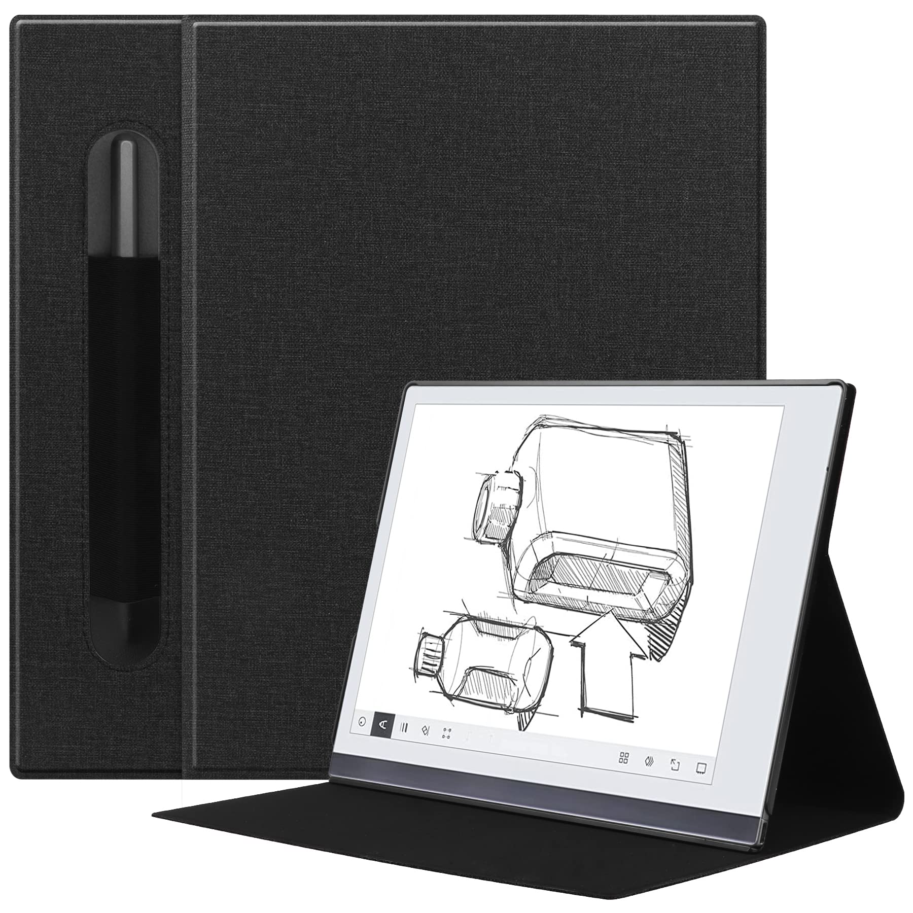 VOVIPO Ultra Slim Book Folio Leather Case With Stand and P-Pocket For Remarkable 2 10.3 2020 Released Digital Paper