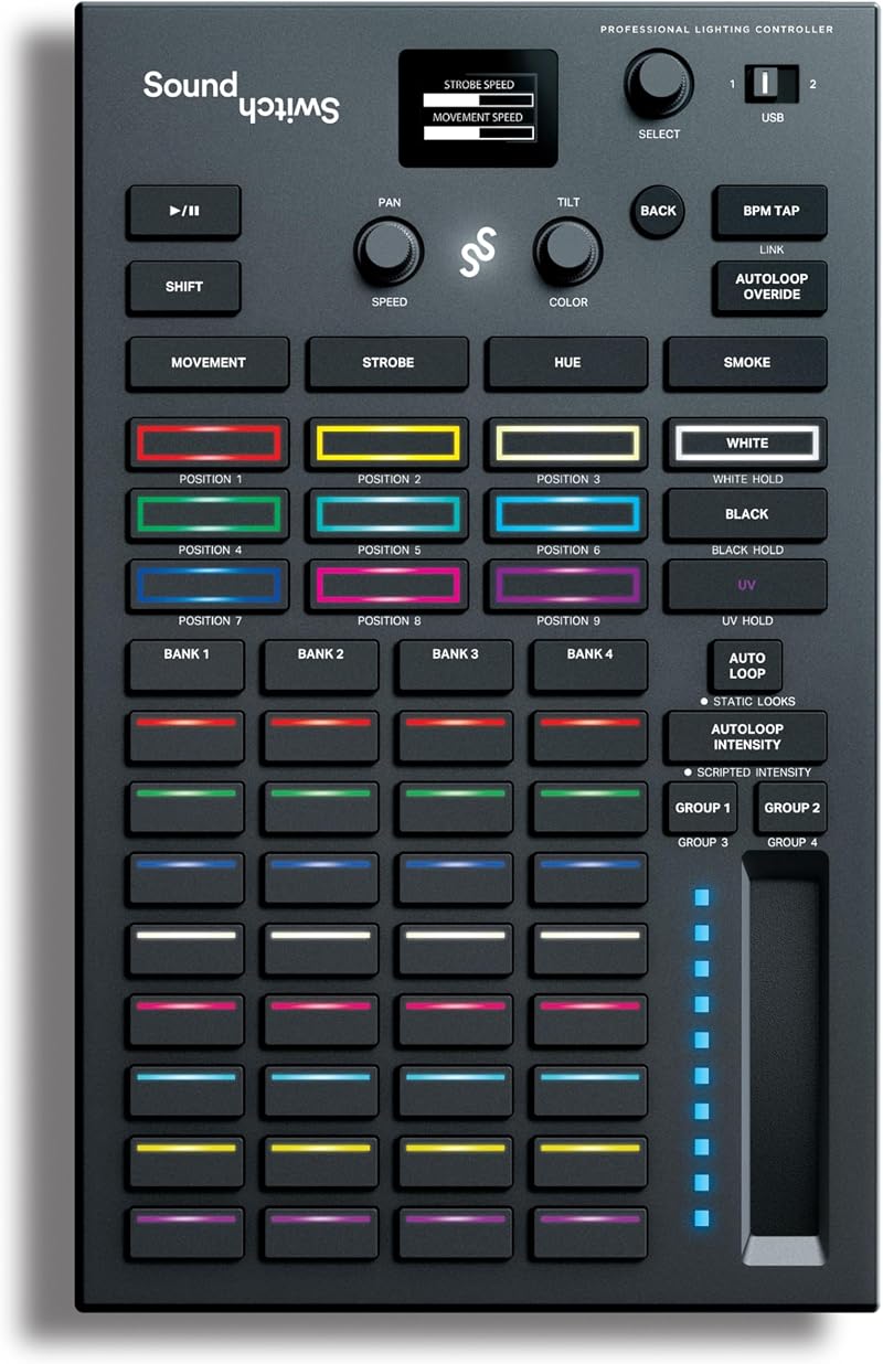 SoundSwitch Control One DMX DJ Lighting Controller with 3 Month Software Access