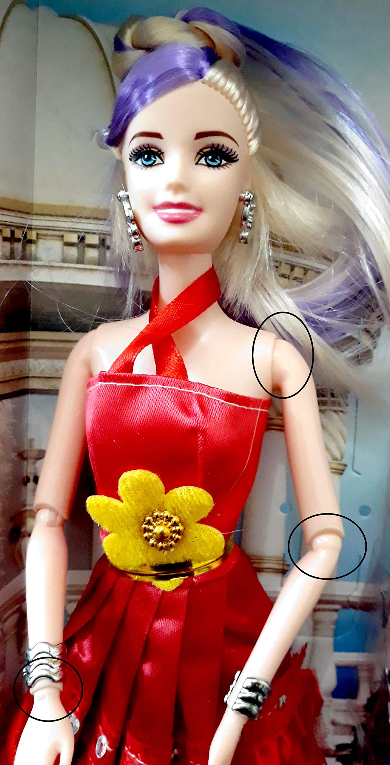 barbie doll with folding hands