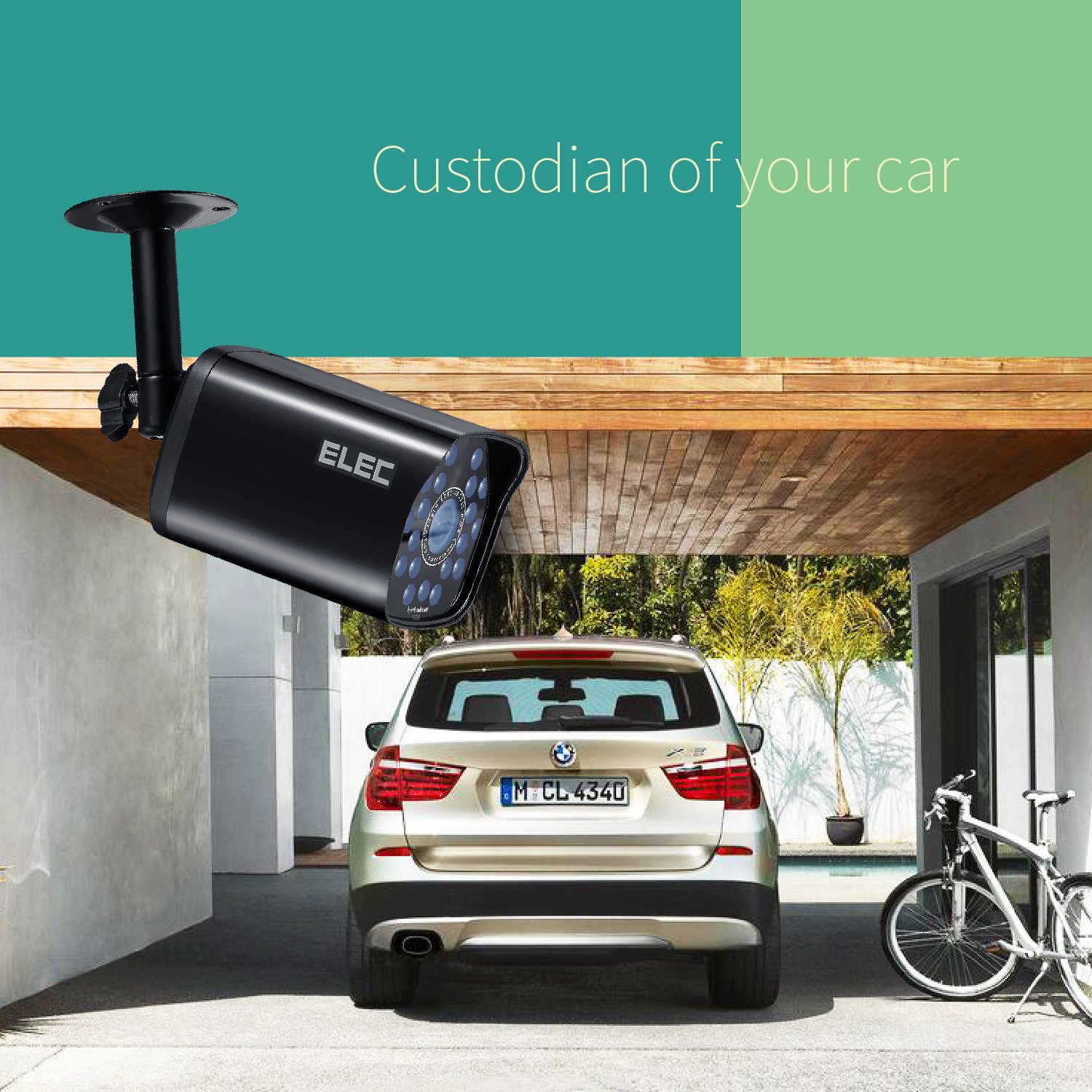 ELEC 4CH DVR 960H Video Security System 4PCS 1500TVL