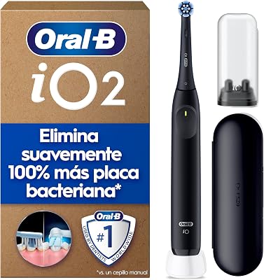 iO 2 Cepillo de Dientes Eléctrico con 1 Cabezal, Negro Noche