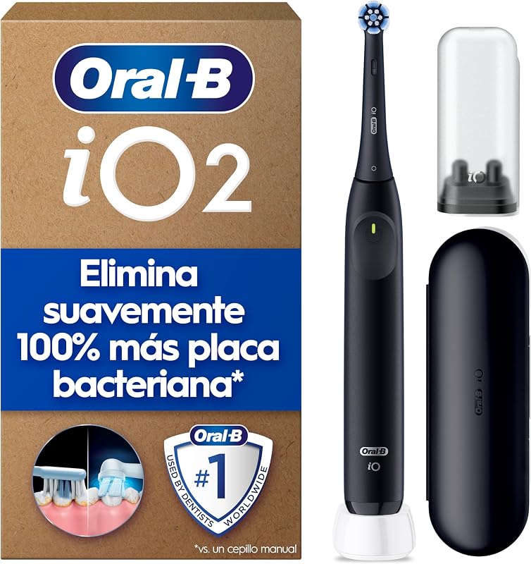 iO 2 Cepillo de Dientes Eléctrico con 1 Cabezal, Negro Noche