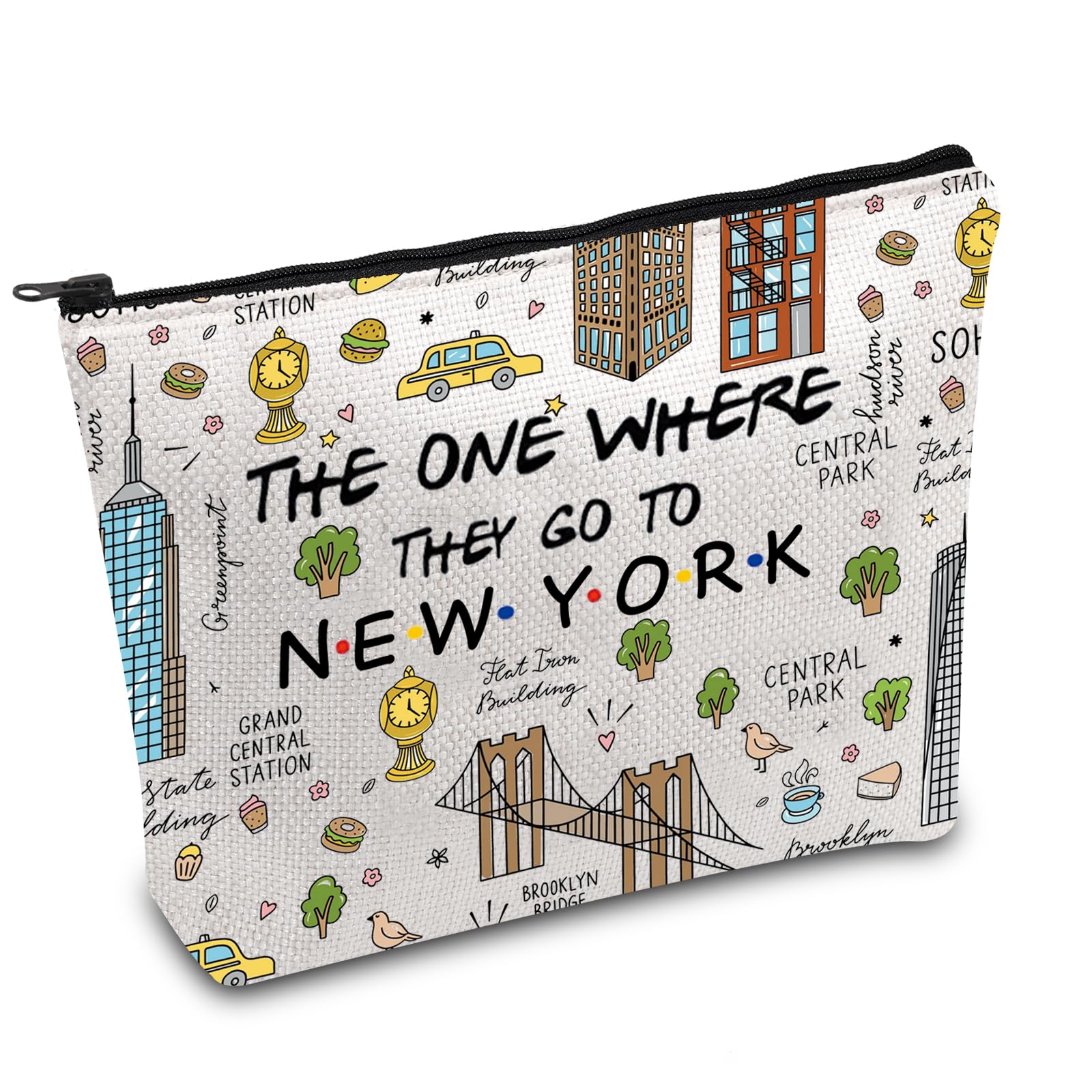 New York Trip Makeup Bag NYC,New York Merch New York Vacation Bag New York Souvenir Gift Welcome Bag Housewarming Gift (to new york UK) — image 1