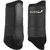HackFond Horse Splint Boots, Shock-Absorbing Brushing Boots for Horses | Neoprene Brushing Boots for Horses, Equestrian Splint Boots Shock-Absorbing Leg Protection for Horses