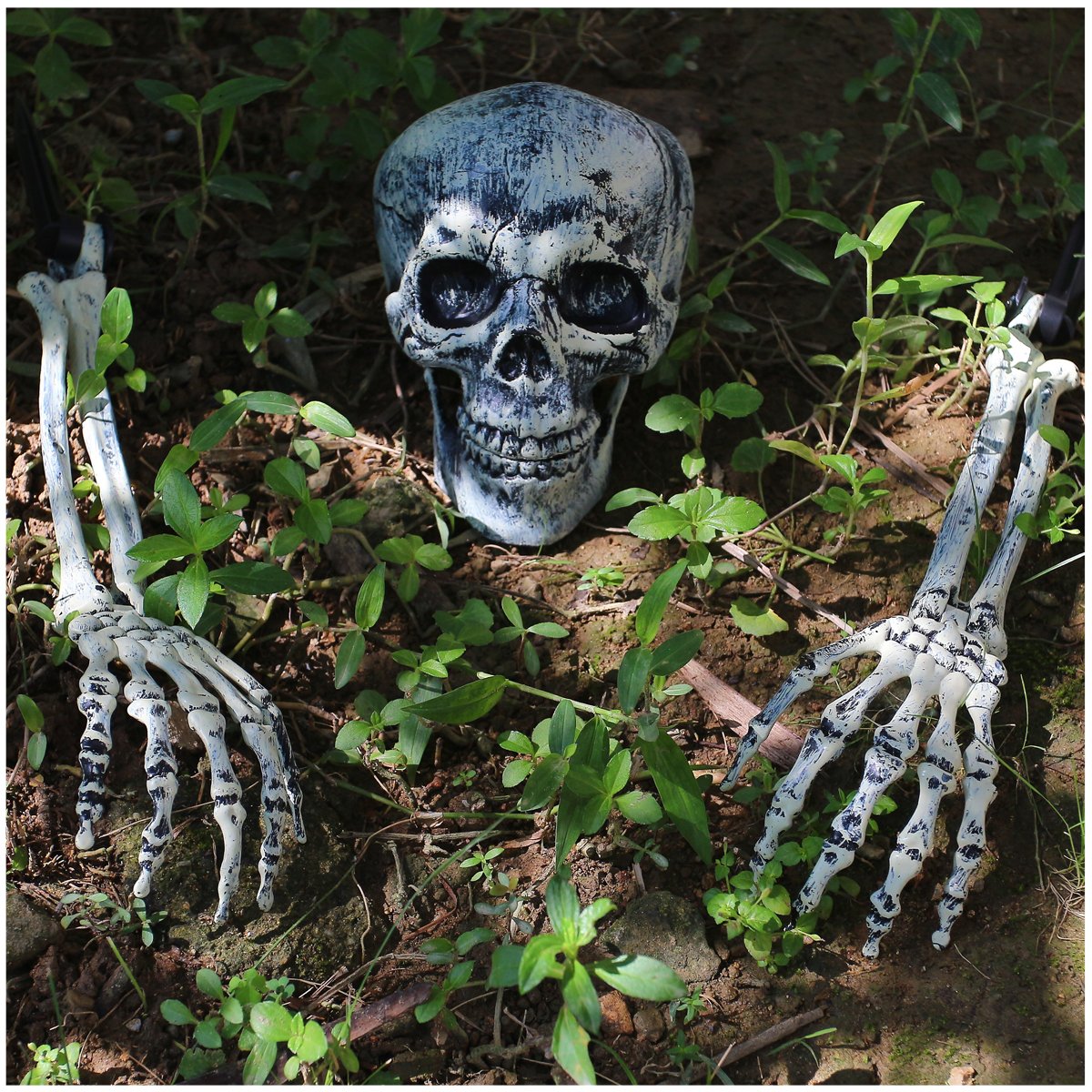 JOYIN Realistic Looking Skeleton Stakes, Yard Lawn Stakes, Groundbreakers for Best Halloween Yard Decorations