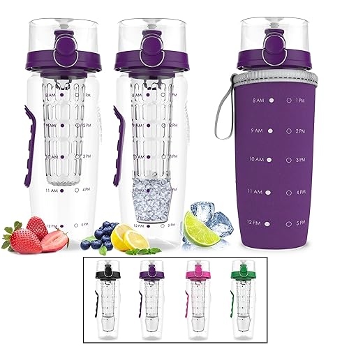 Bonke Fruit Infuser Water Bottle Free Infused Water Ebook 3 in 1