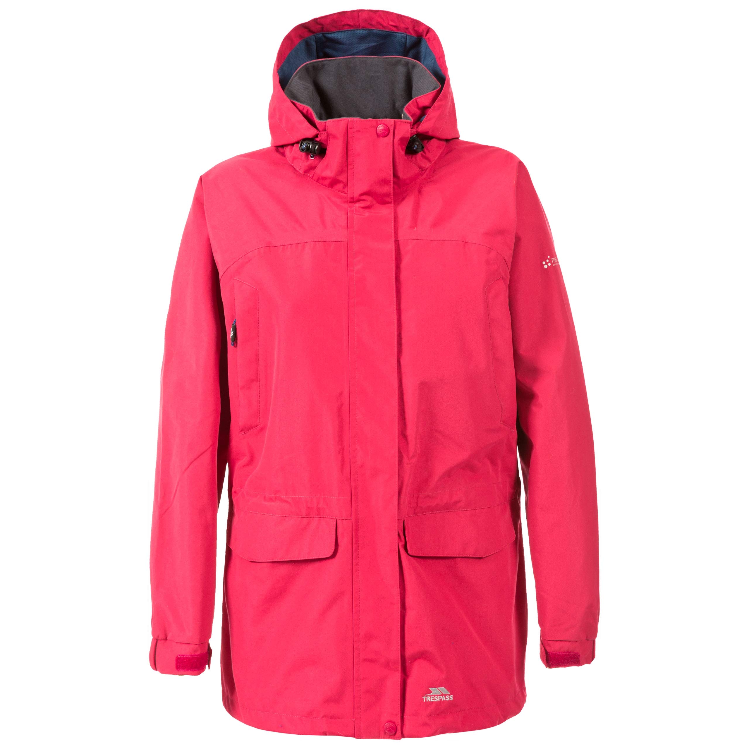 Trespass Waterproof Skyrise Women's Outdoor Hooded Jacket available in Cerise - 2X-Small