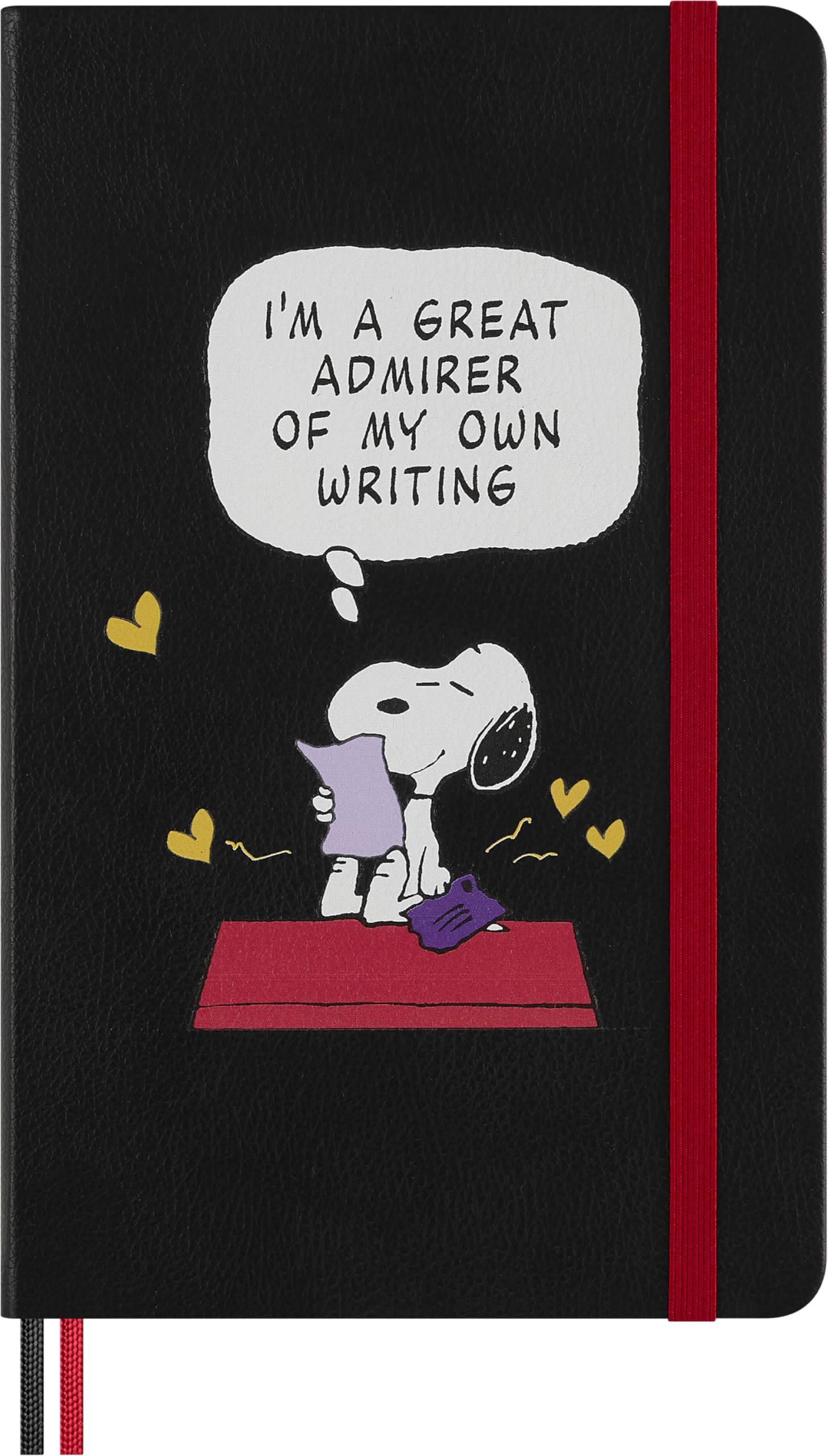 Photo 1 of Moleskine Limited Edition Peanuts 'Snoopy' Notebook, Hard Cover, Large (5" x 8.25"), Ruled, Black, 176 pages