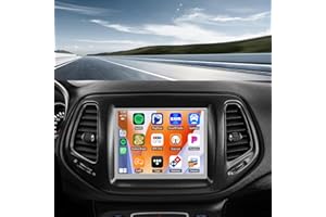 Double Din Car Stereo Radio for Jeep Compass 2018 2019 2020 2021 with Wireless CarPlay/Android Auto Android 14 Head Unit with