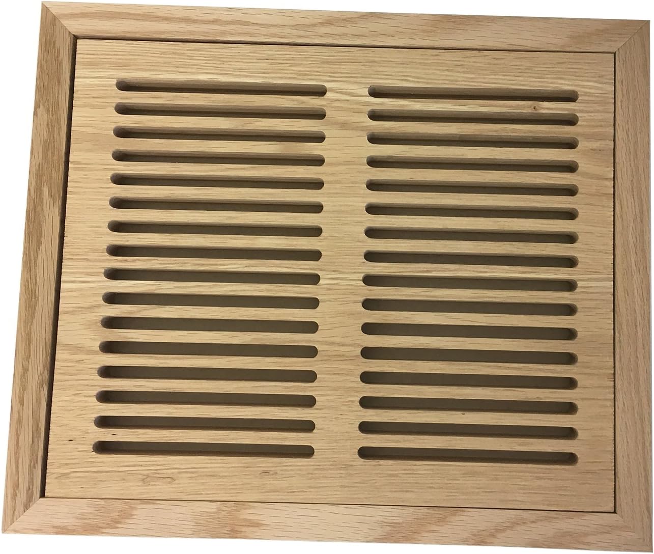 8 Inch X 10 Inch Red Oak Hardwood Vent Floor Register Flush Mount