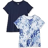 Amazon Essentials Women's Active Quick Dry Tech Stretch Workout Gym Short-Sleeve Crewneck T-Shirt