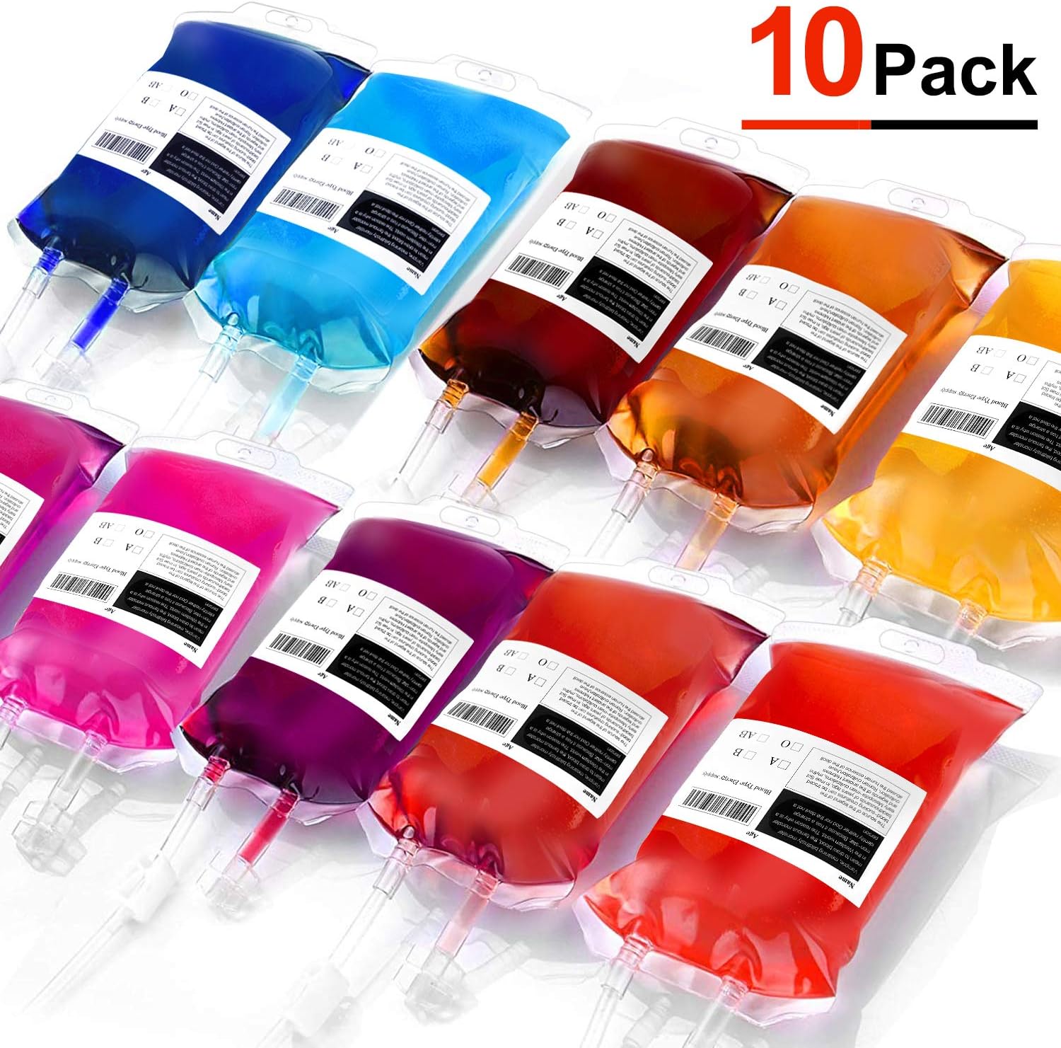 Fake Blood Bags for Drinks 10 15 Count Halloween Wikii