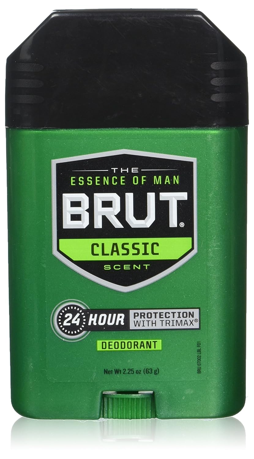 Brut Deodorant 2.25oz Oval Solid Classic Scent (6 Pack) Amazon.ca Beauty